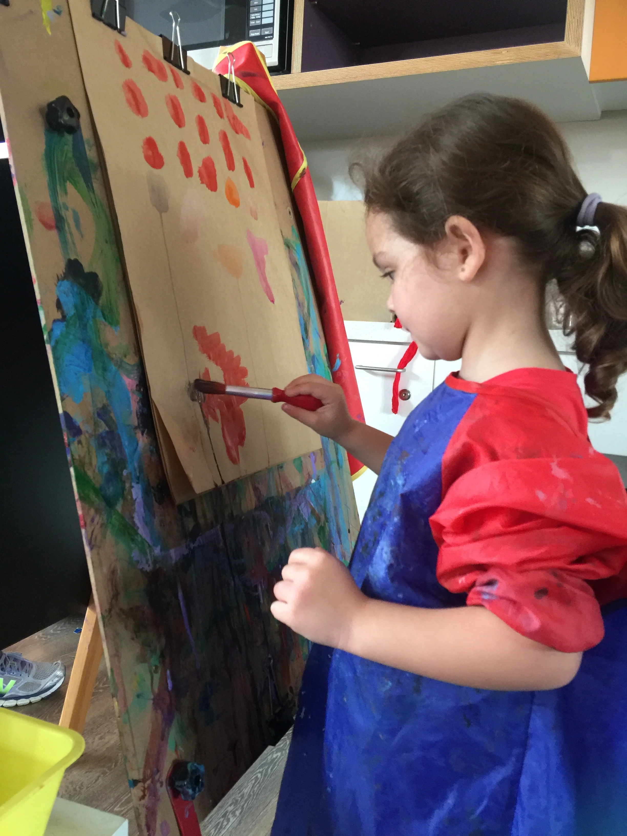 Finding the right angle for a little artist