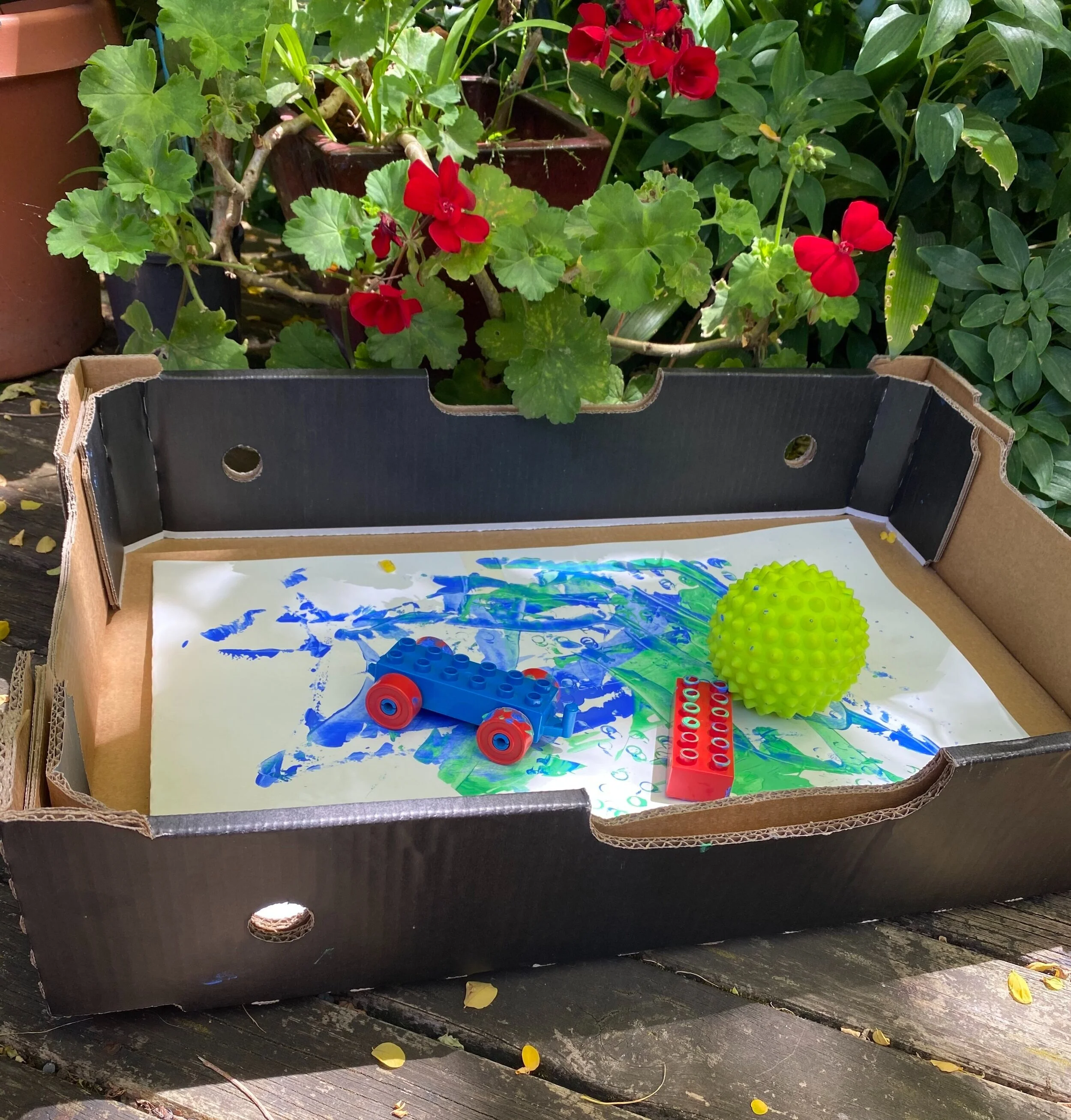 A blob & a box