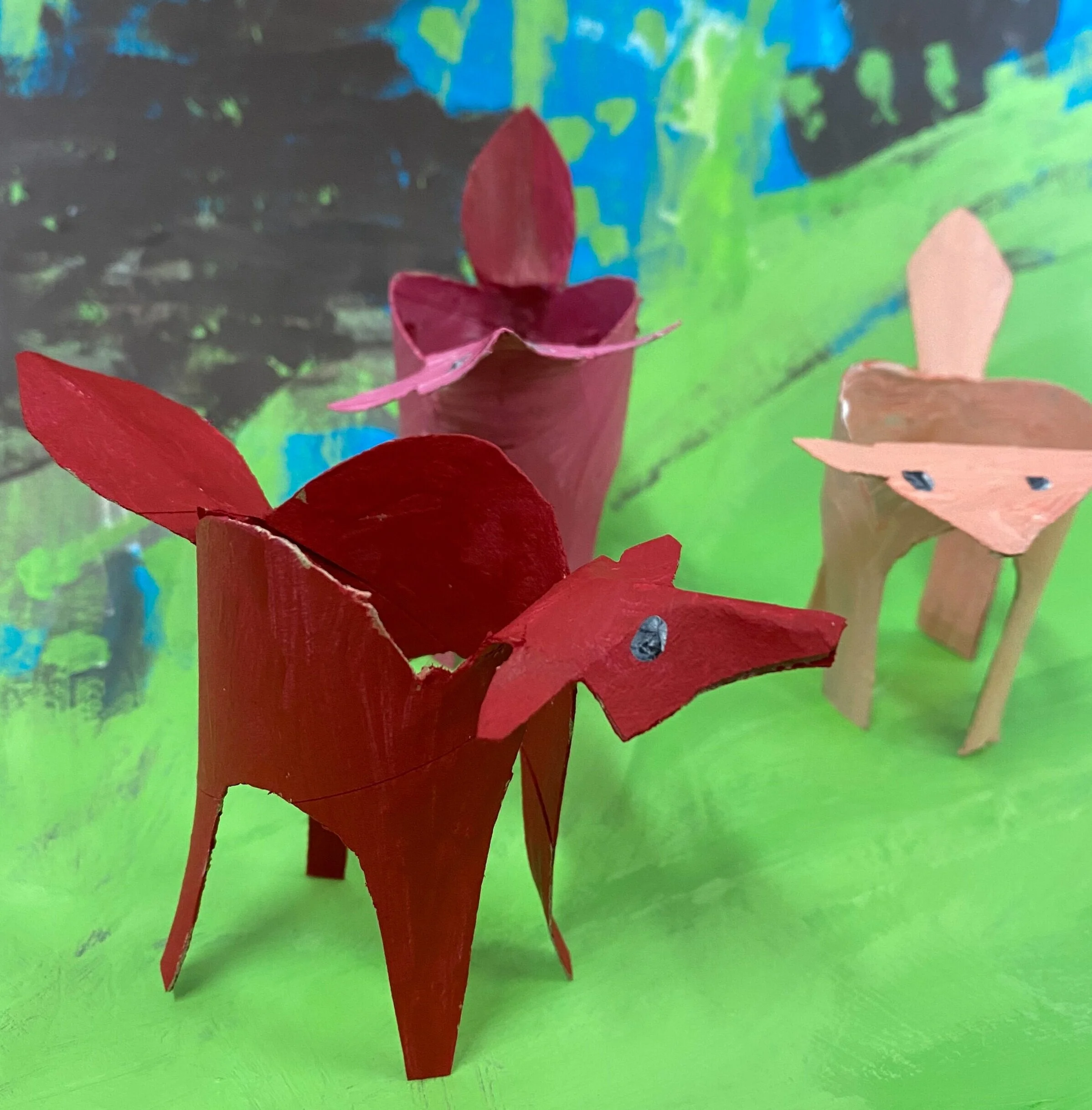 Crafty animal antics — little bluebirds