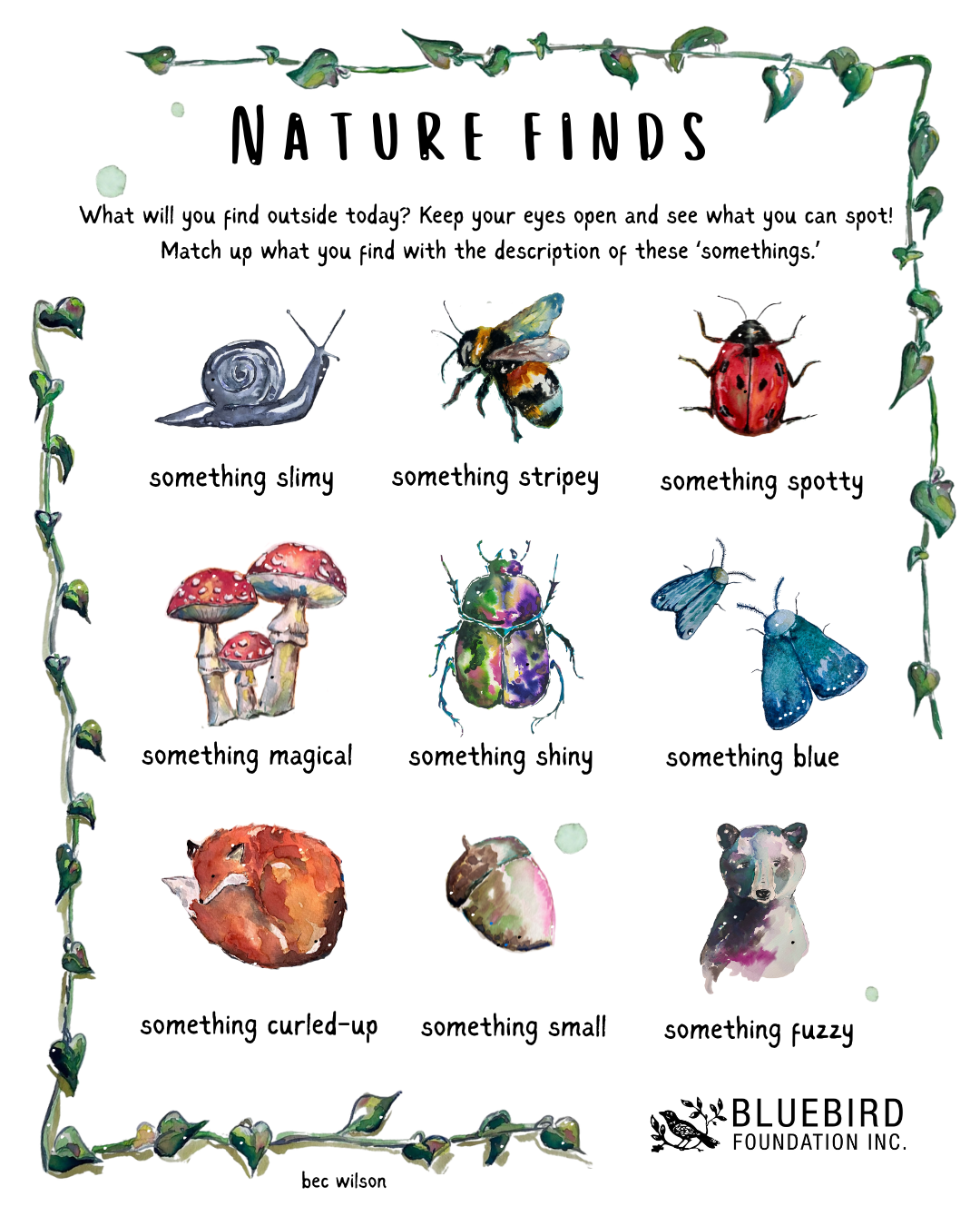...it's a post about a Nature Walk, again (plus a free printable ...