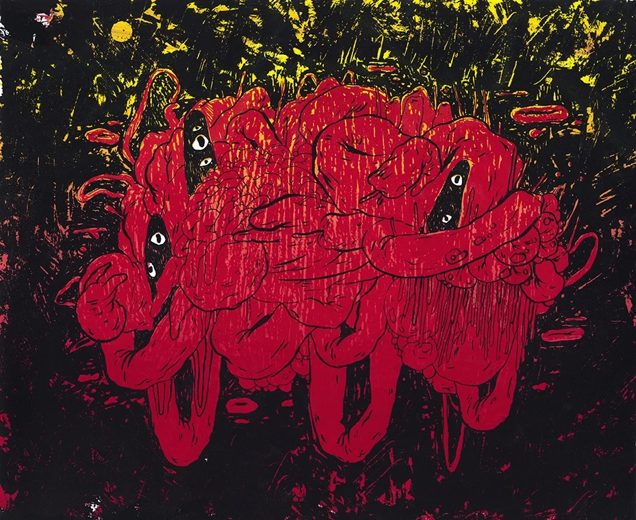 Untitled, edition of 11, silkscreen on paper, 10.5 x 13.5