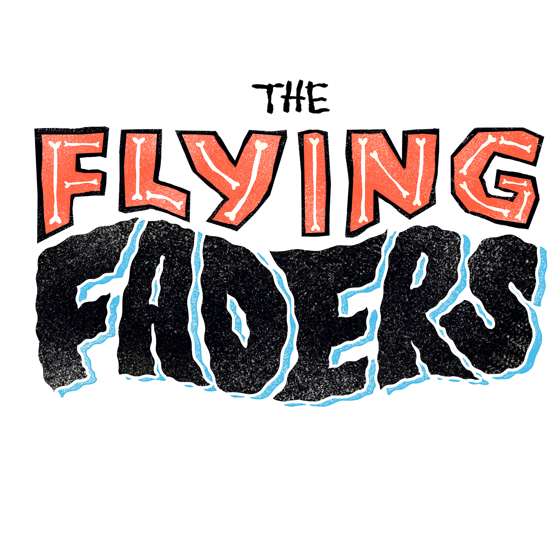 Logo design and rebrand for The Flying Faders, surf rock band from Baltimore, MD