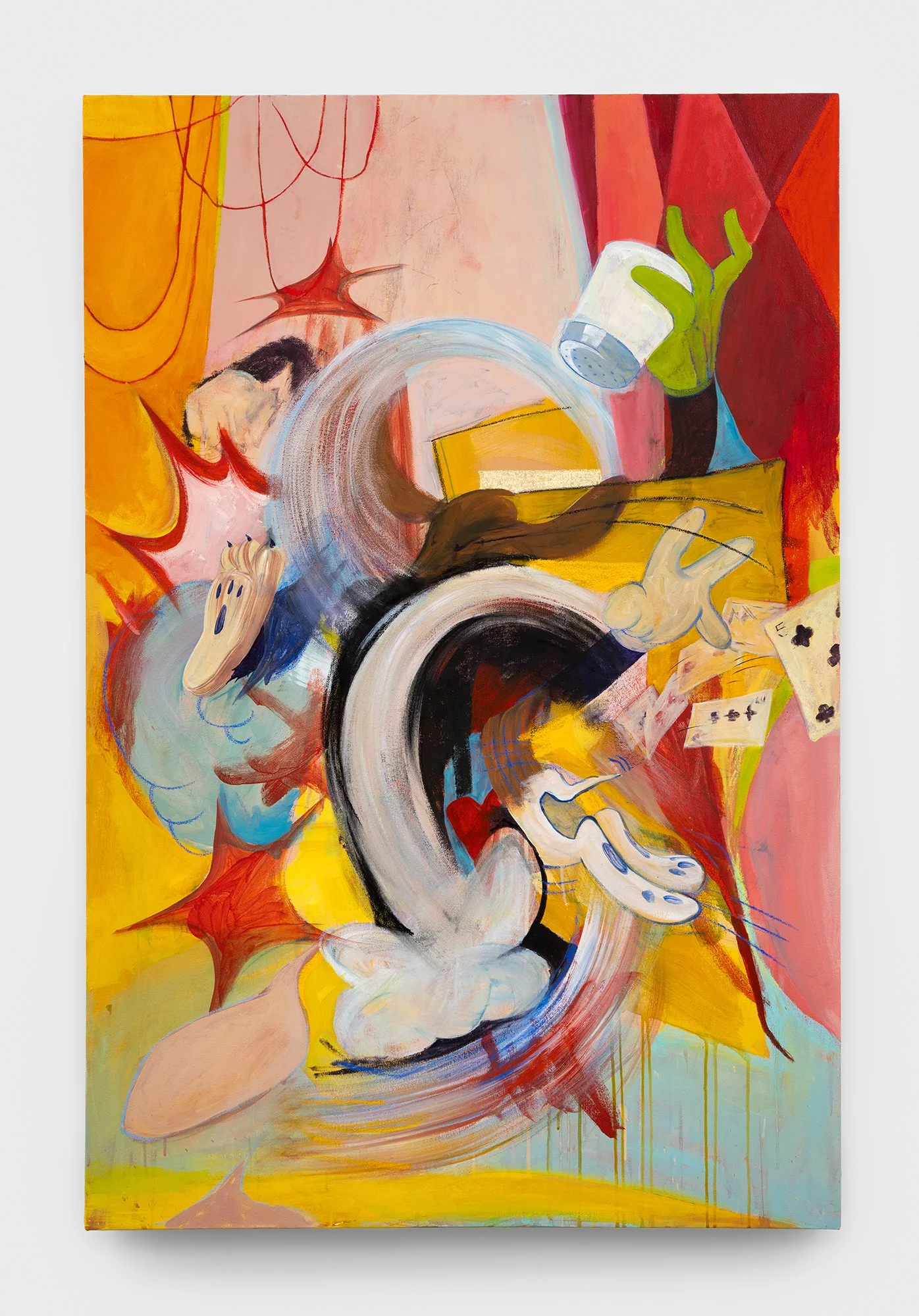   The Human Mind Can Stand Just So Much , acrylic and pastel on canvas, 60x40in 