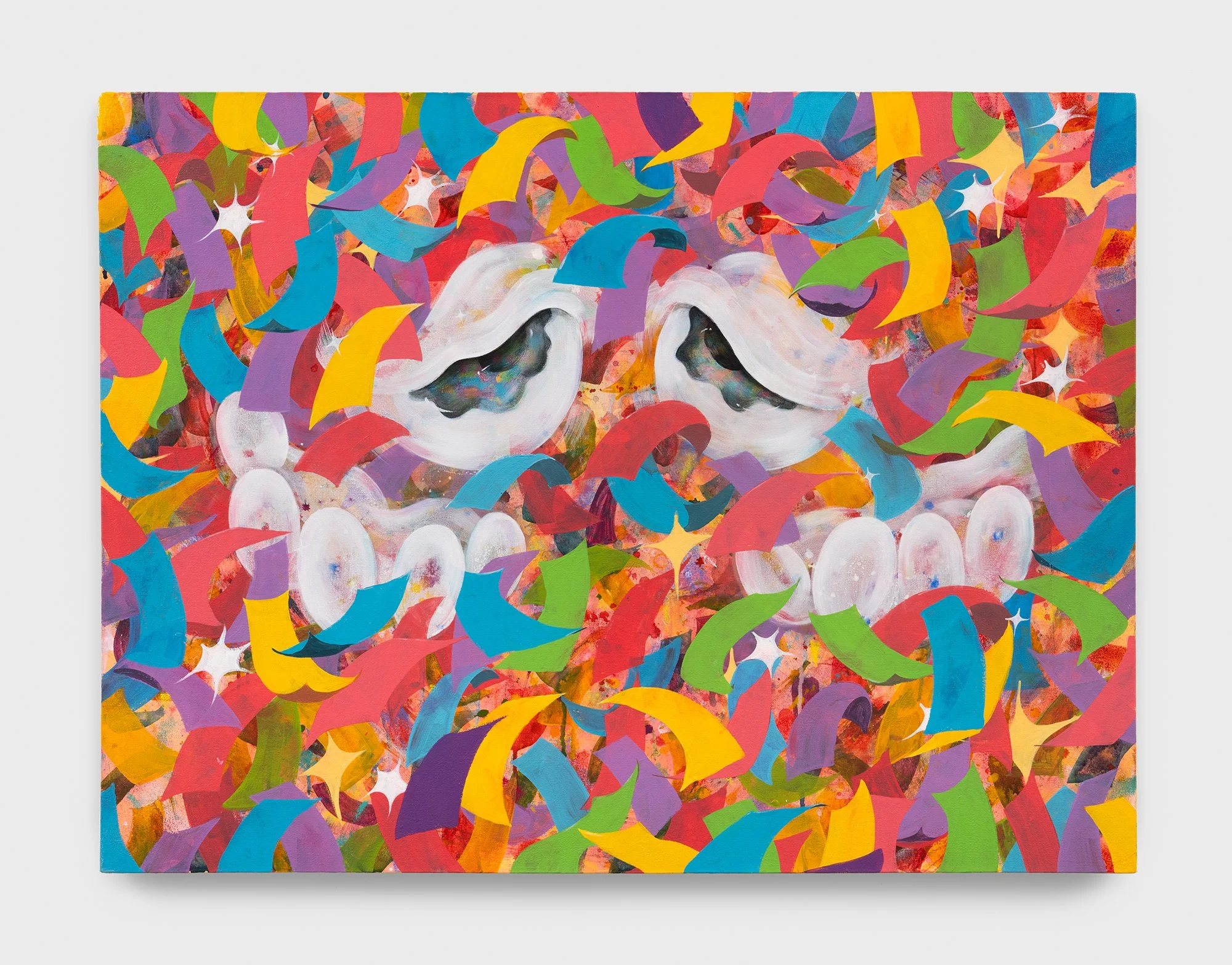   Oh, Ain’t It Wonderful? , acrylic and pastel on canvas, 30.25×40.25in 