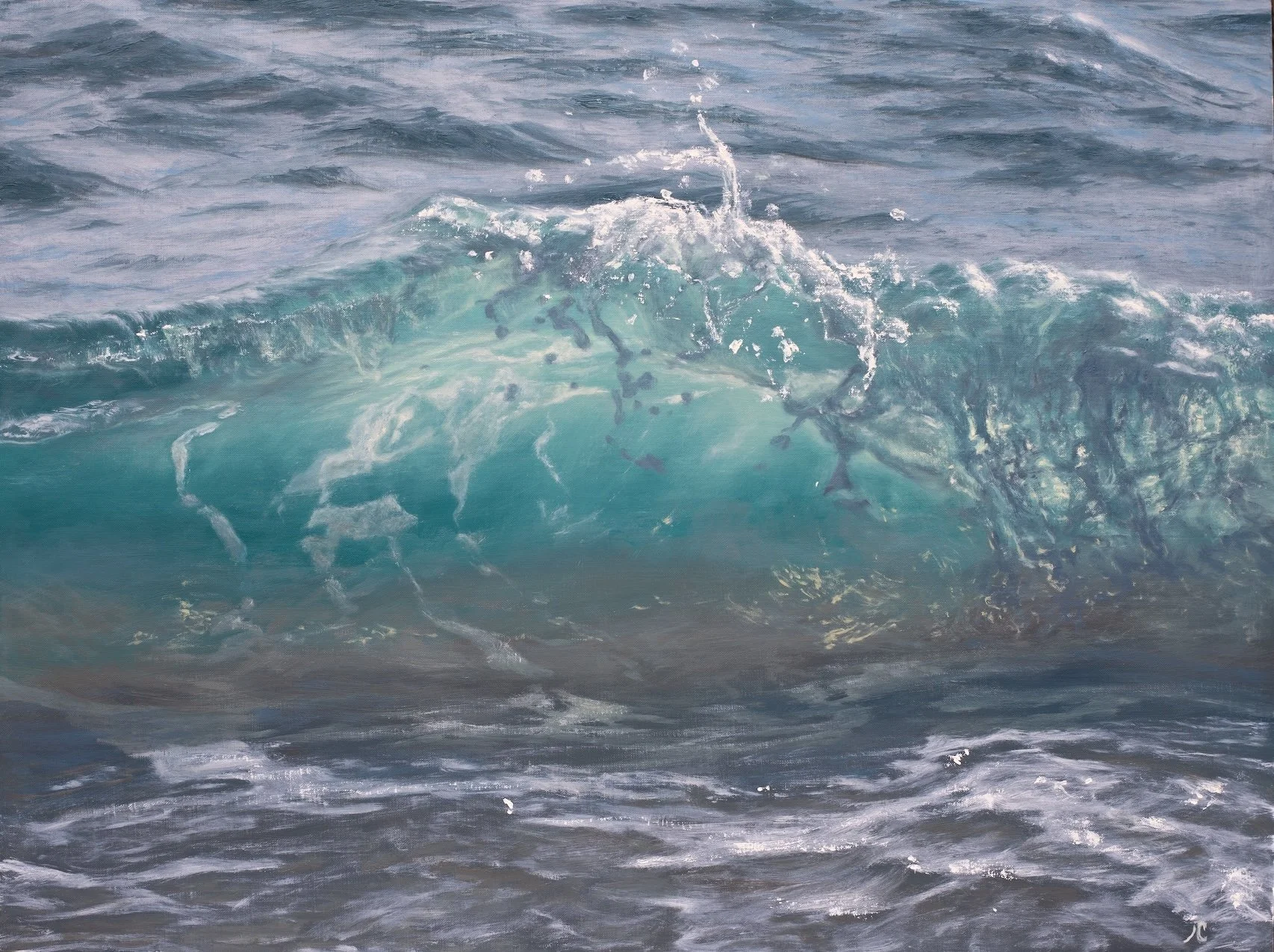 "Aquamarine", oil on linen, 20"x24" (51 x 61 cm)