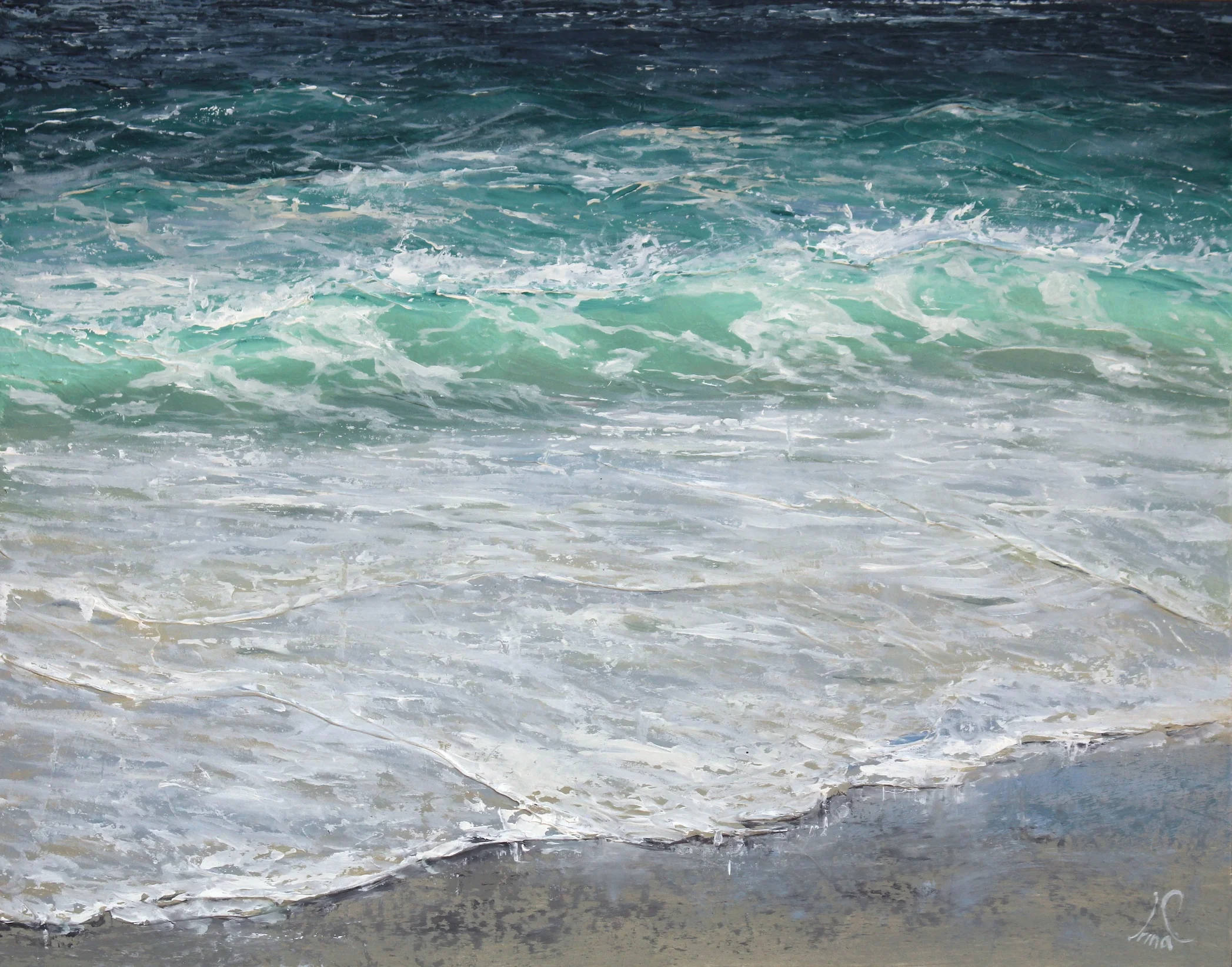 "Gradient", Oil on wood panel, 11"x14"