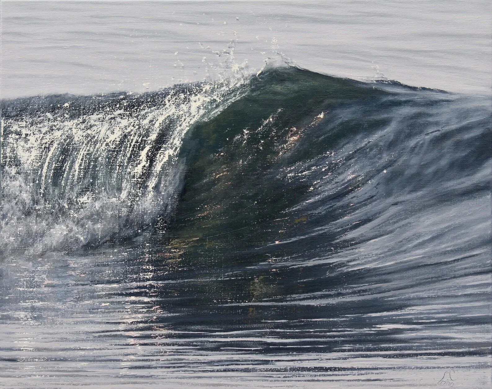 "Dark Waters", Oil on linen, 16"x20"