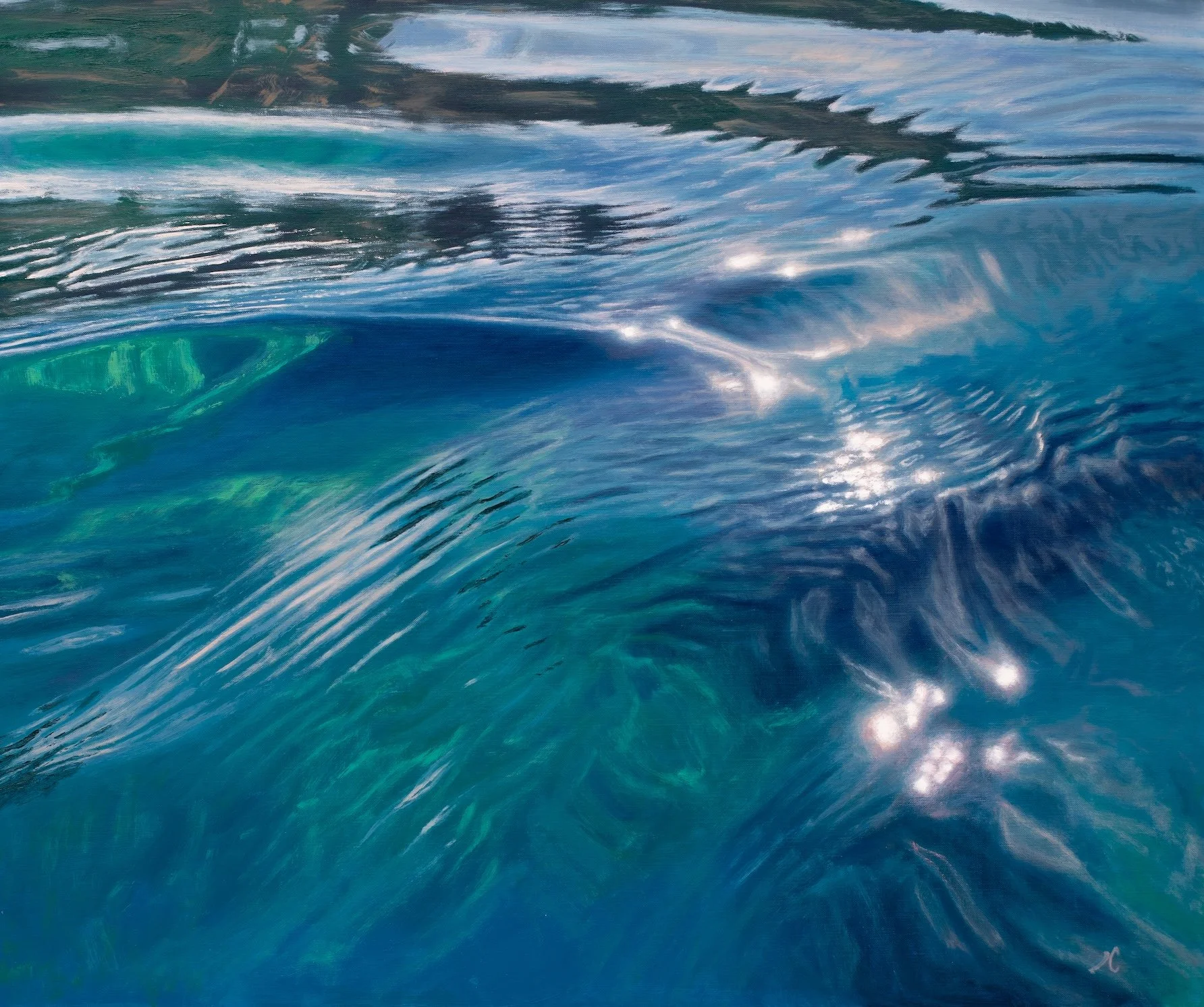 "Alexandrite", oil on linen, 20"x24" (51 x 61 cm)