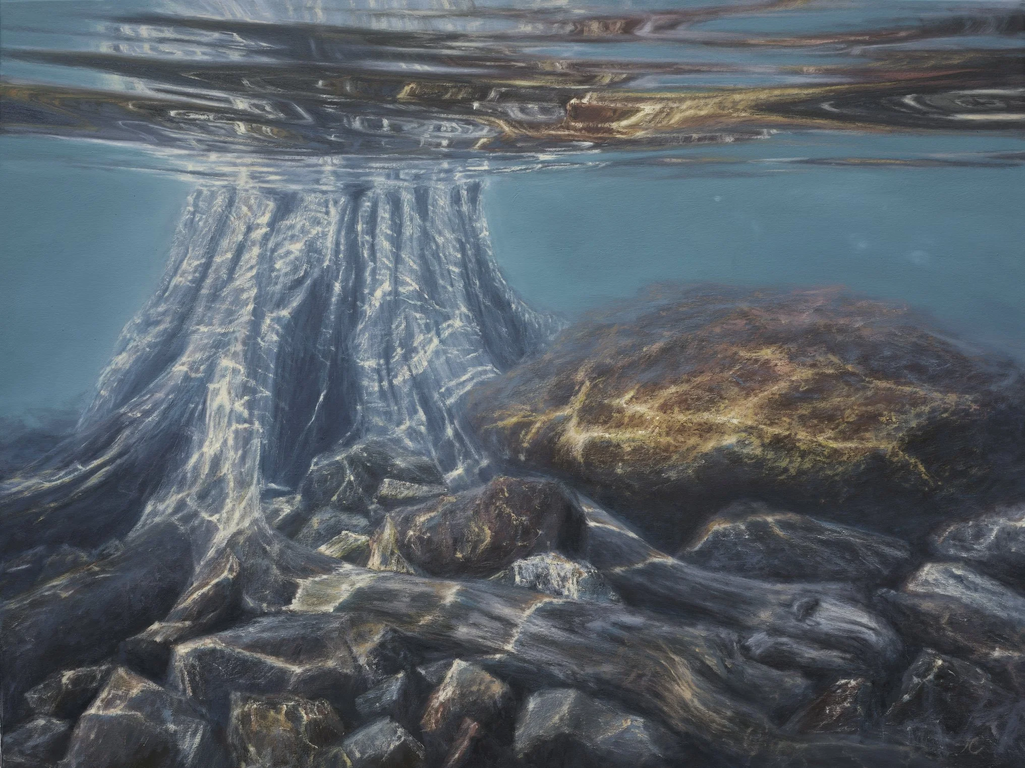 "How Ashes Glow", oil on canvas, 36"x48" (91x122 cm)