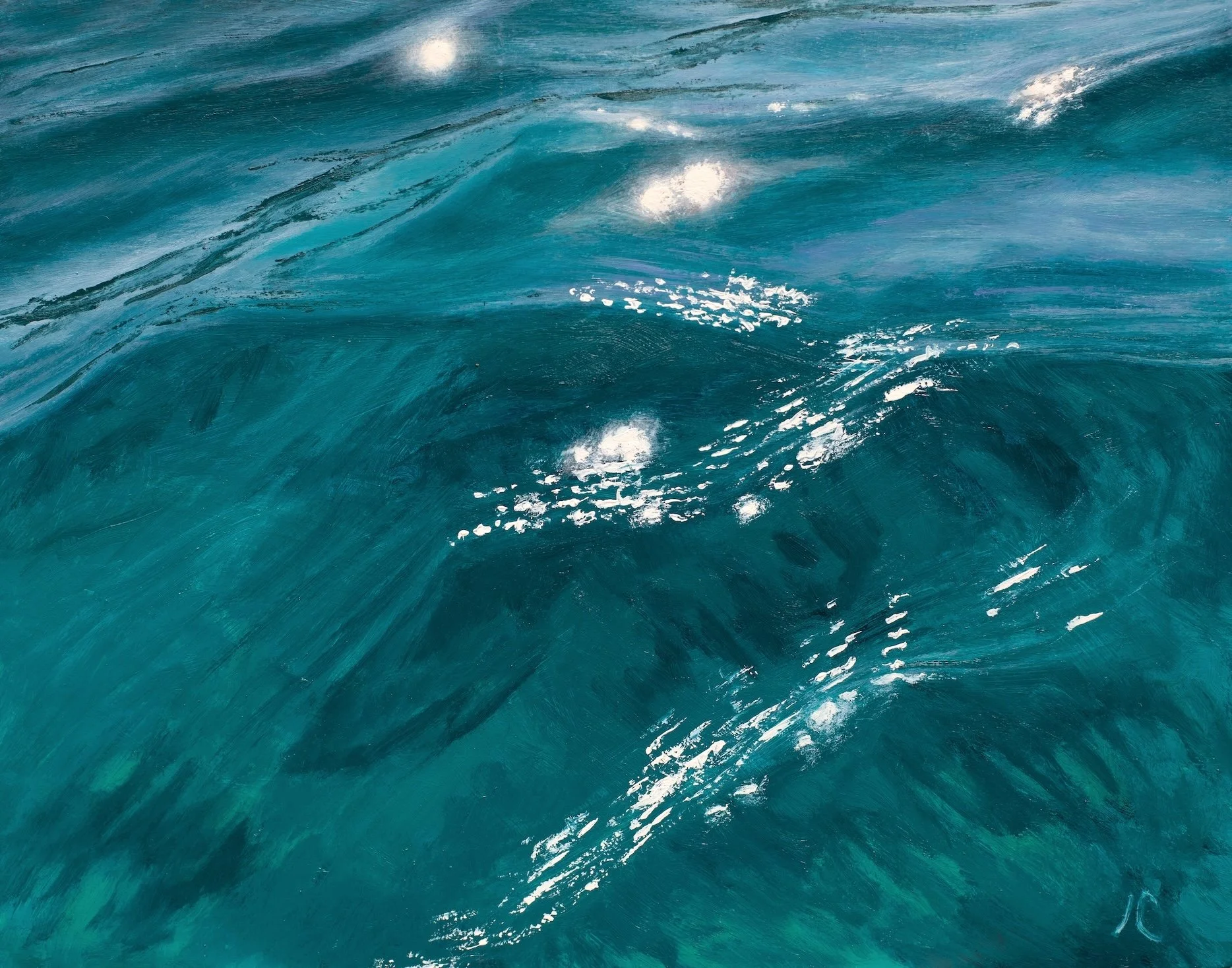 "Sapphire", oil on wood panel, 11"x14" (28 x 36 cm)