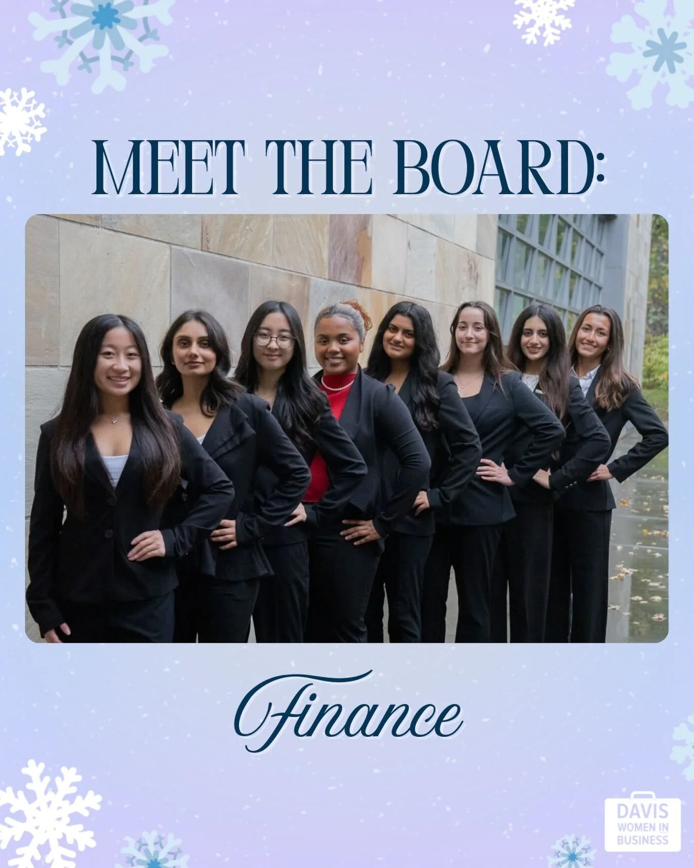 Meet our 2025-2026 Finance board! 💸

The Finance board oversees all financial operations of the organization, including budgeting, fundraising, grant applying, the bank account, and membership dues.

📸 From left to right: Venice Wong, Deepti Prakab