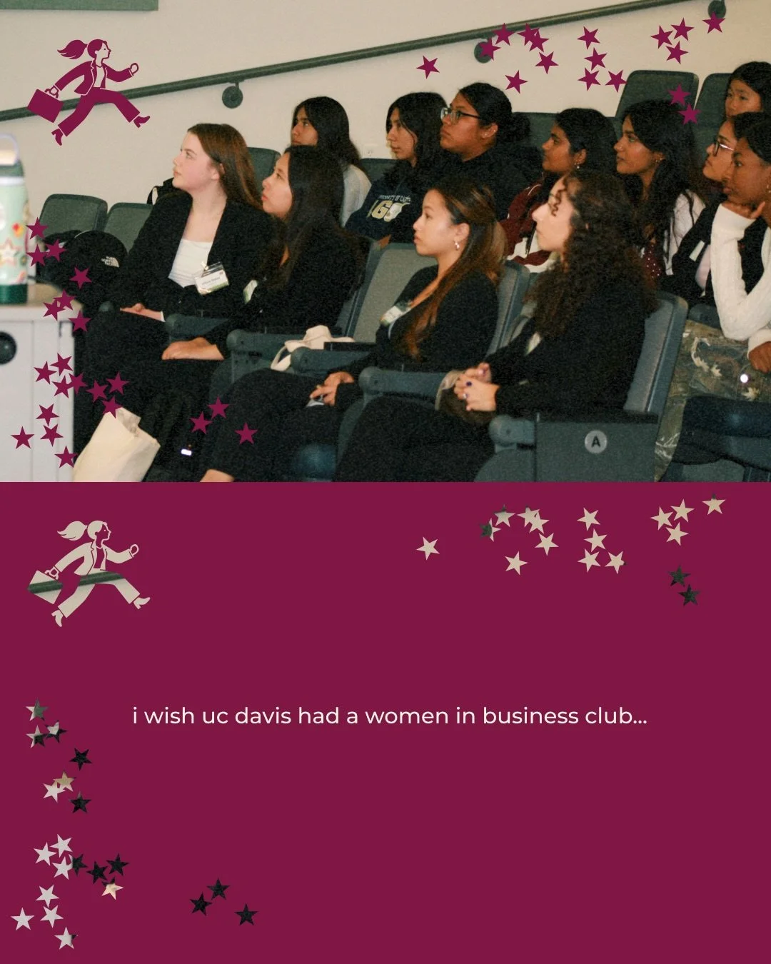 DWIB is SO back! ⭐️🙌

A little refresher on what we do around here. Fall 2026 recruitment coming soon 👀

#UCDavis #WomenInBusiness #FemaleEmpowerment #BusinessClub #UniversityofCalifornia
