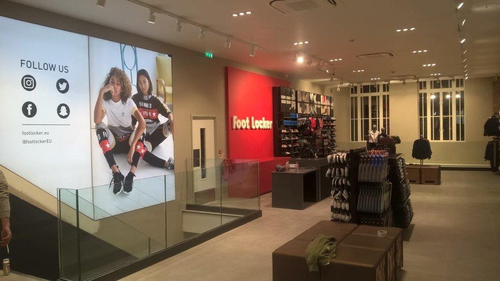 Completed Footlocker Re-Model- Princess Street Edinburgh