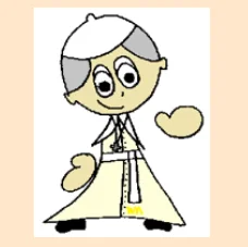 This is our Pope, Pope Francis or Papa Francisco in Italian