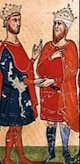 Empereor Frederick II with Melek el Kamal