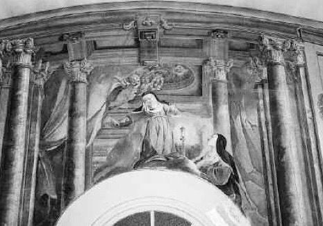 Monticello, Florence. Fresco of Saint Agnes.