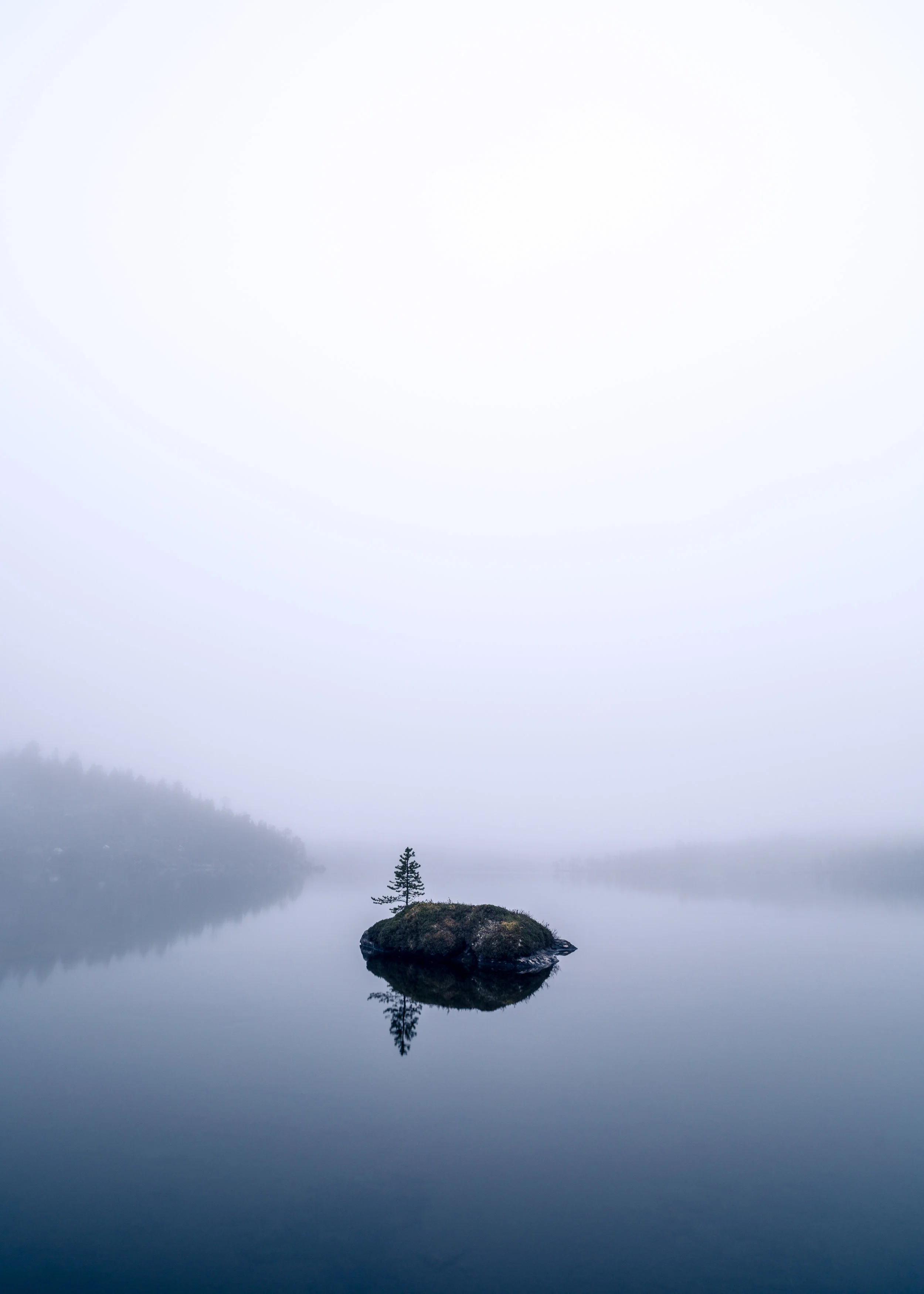 Solitude - A misty moment on one of the many beautiful lakes.