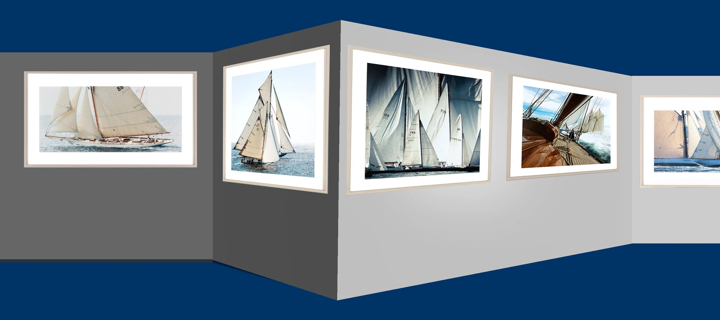 Segelturn in der Galerie HECKMANN