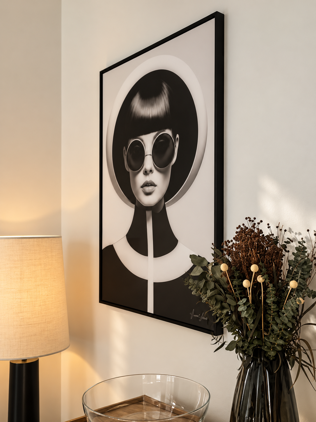 Warm Modern Monochrome Wall Vignette.png