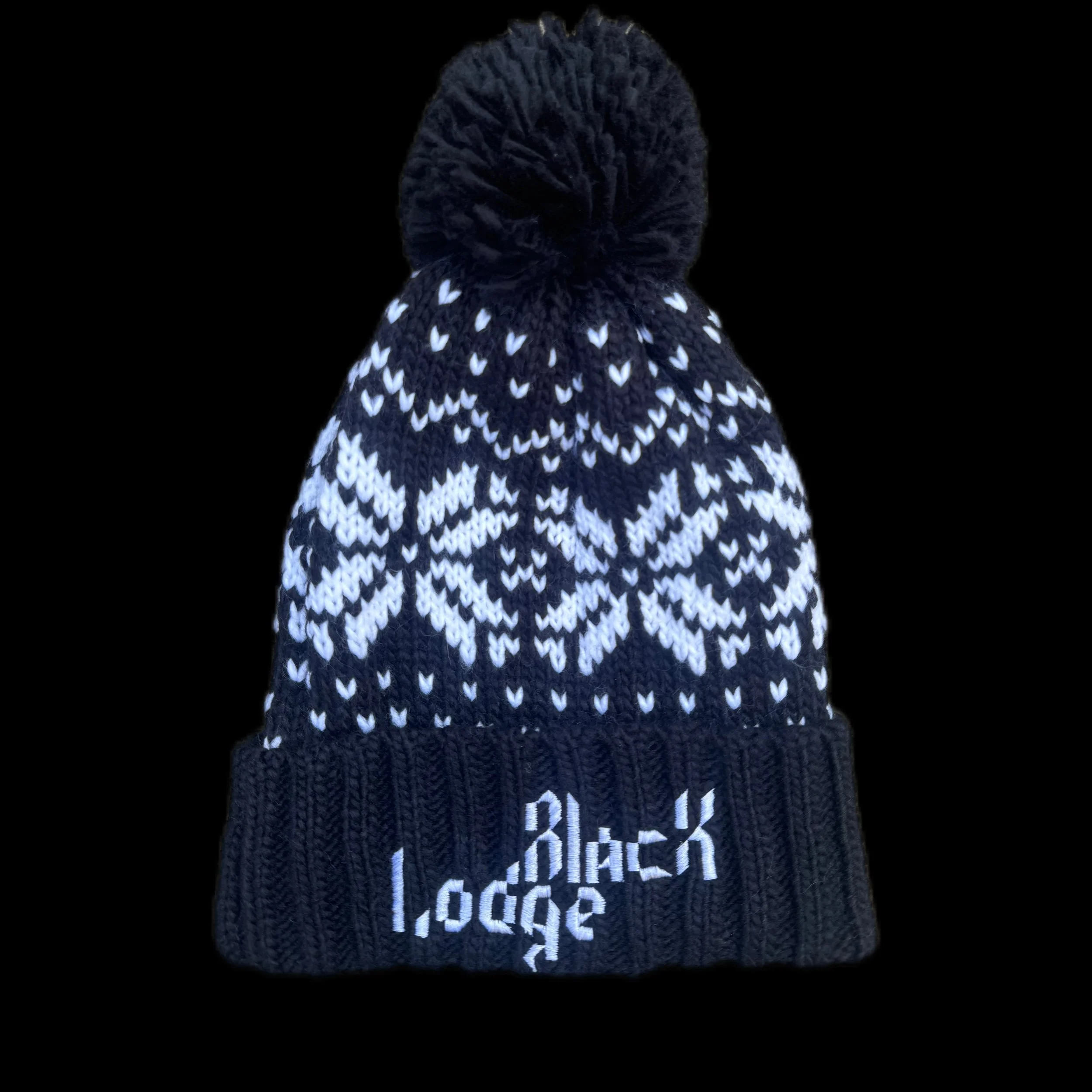 Black & White Bobble Hat