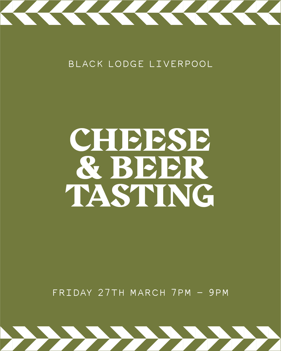 CHEESE & BEER TASTING - Friday 27th March 2026