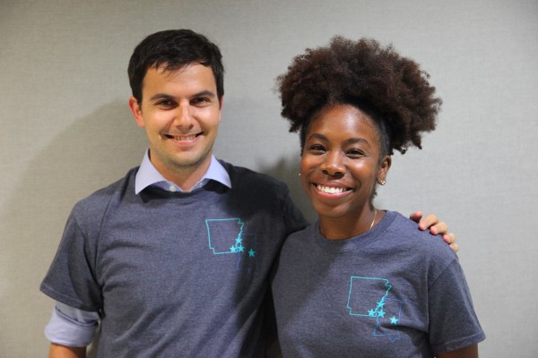 Isaac (left) and Pam (right) at our orientation conference
