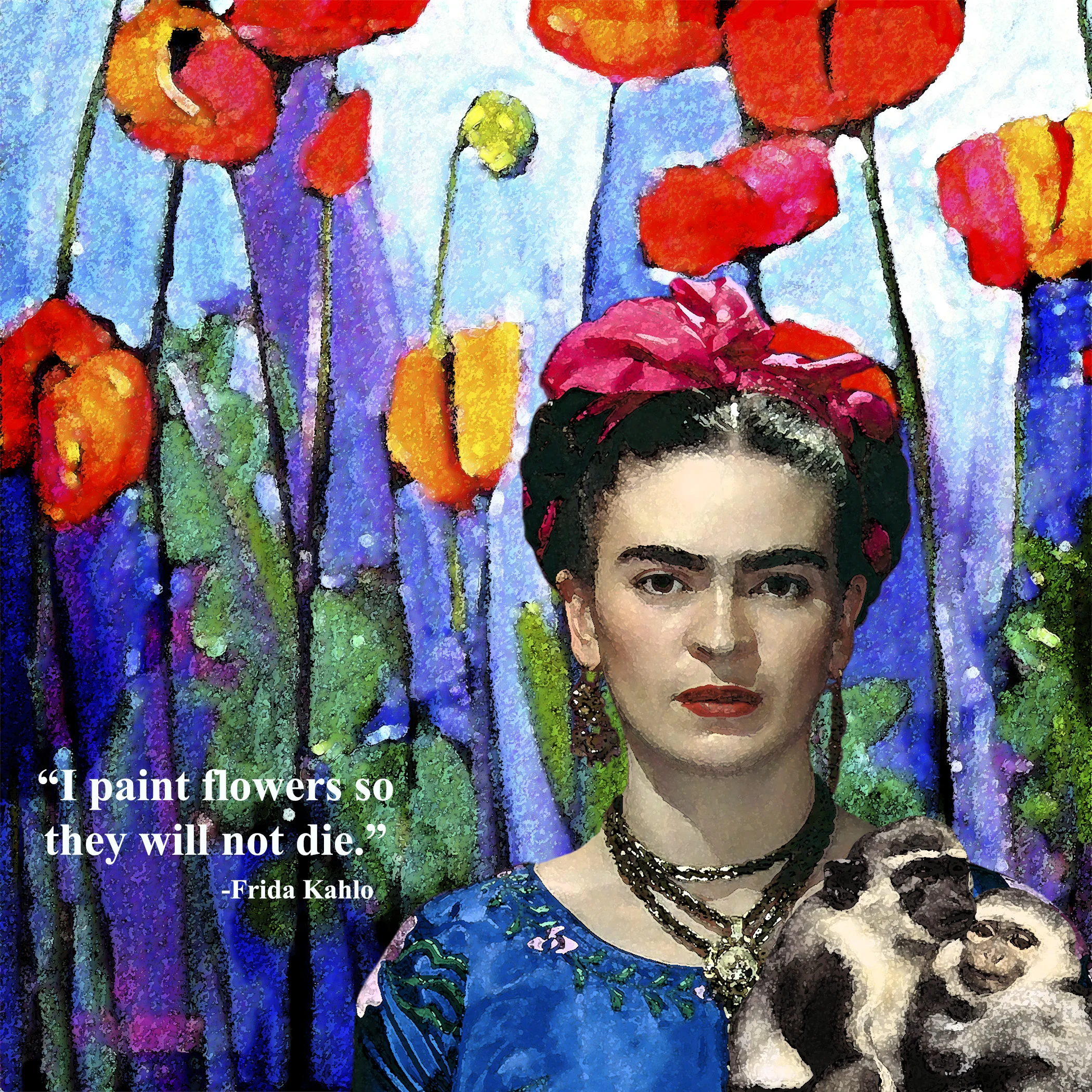 "I Paint Flowers ..."