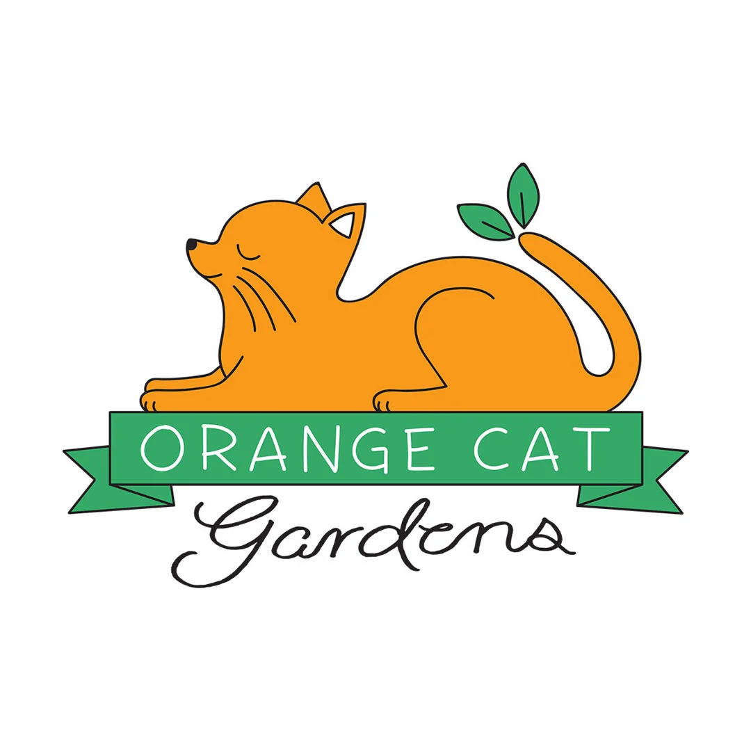 Orange Cat Gardens logo.