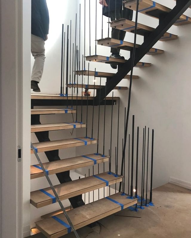 In the midst of building a custom stair in full renovation of a building in a landmarks district. This historic preservation project in Greenpoint, Brooklyn is sure to be a beauty! .
.
.
#freyerarchitects #loftstyle #loftapartment #interiorarchitectu