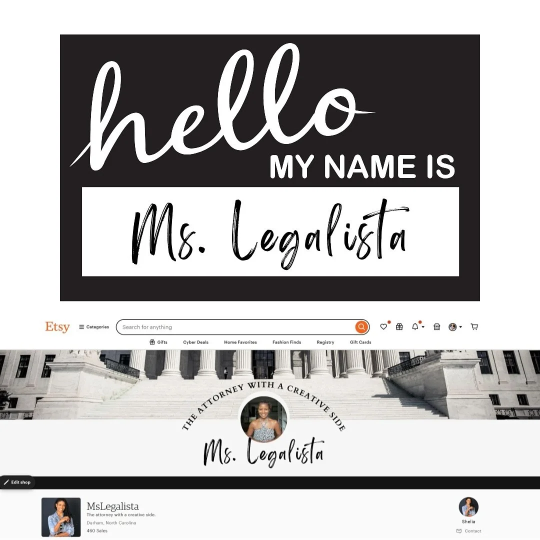 I&rsquo;m re-introducing my Etsy shop, and you can find me under Ms Legalista. I&rsquo;m an attorney with a creative side. 

So far, I&rsquo;ve updated the welcome message and tweaked the sections. Take a look. 

2025 is gonna be different.