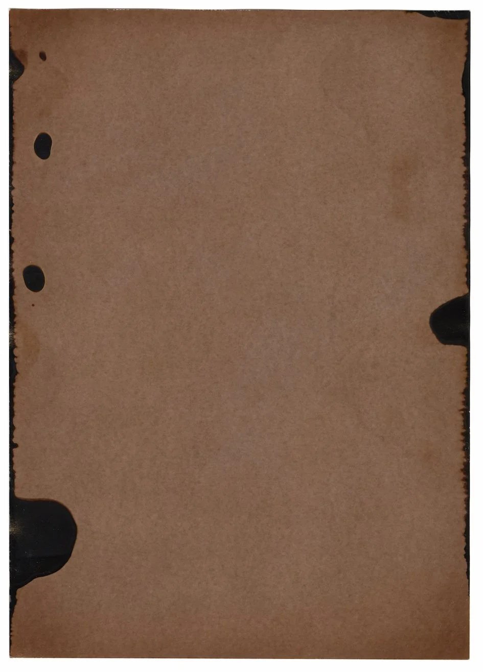   Afterthought #35, 2024 -2026   Interventions on photographic paper.   7 × 5 in. (17.8 × 12.7 cm.) 