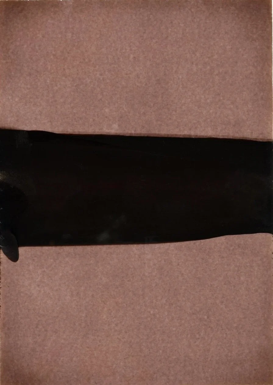  Afterthought #1, 2024 -2026   Interventions on photographic paper.   7 × 5 in. (17.8 × 12.7 cm.) 