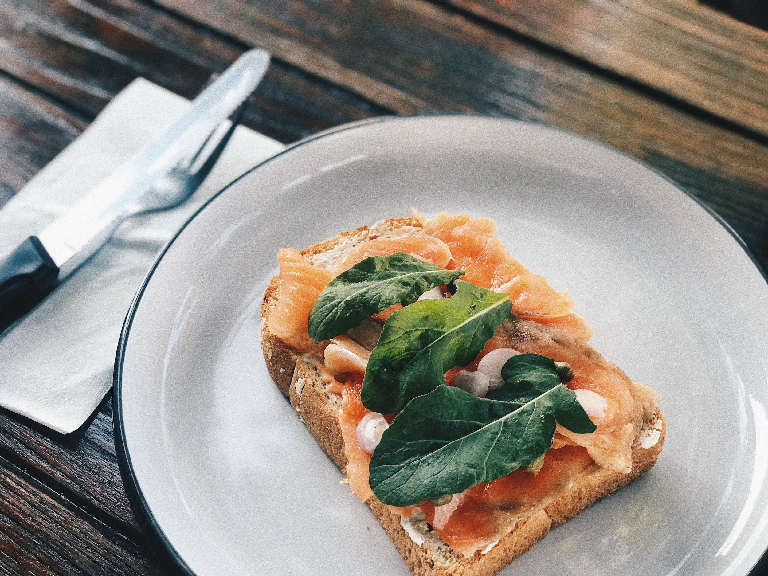 &nbsp;Toast with Salmon ‘Mayo’ (DF, GF, LF)