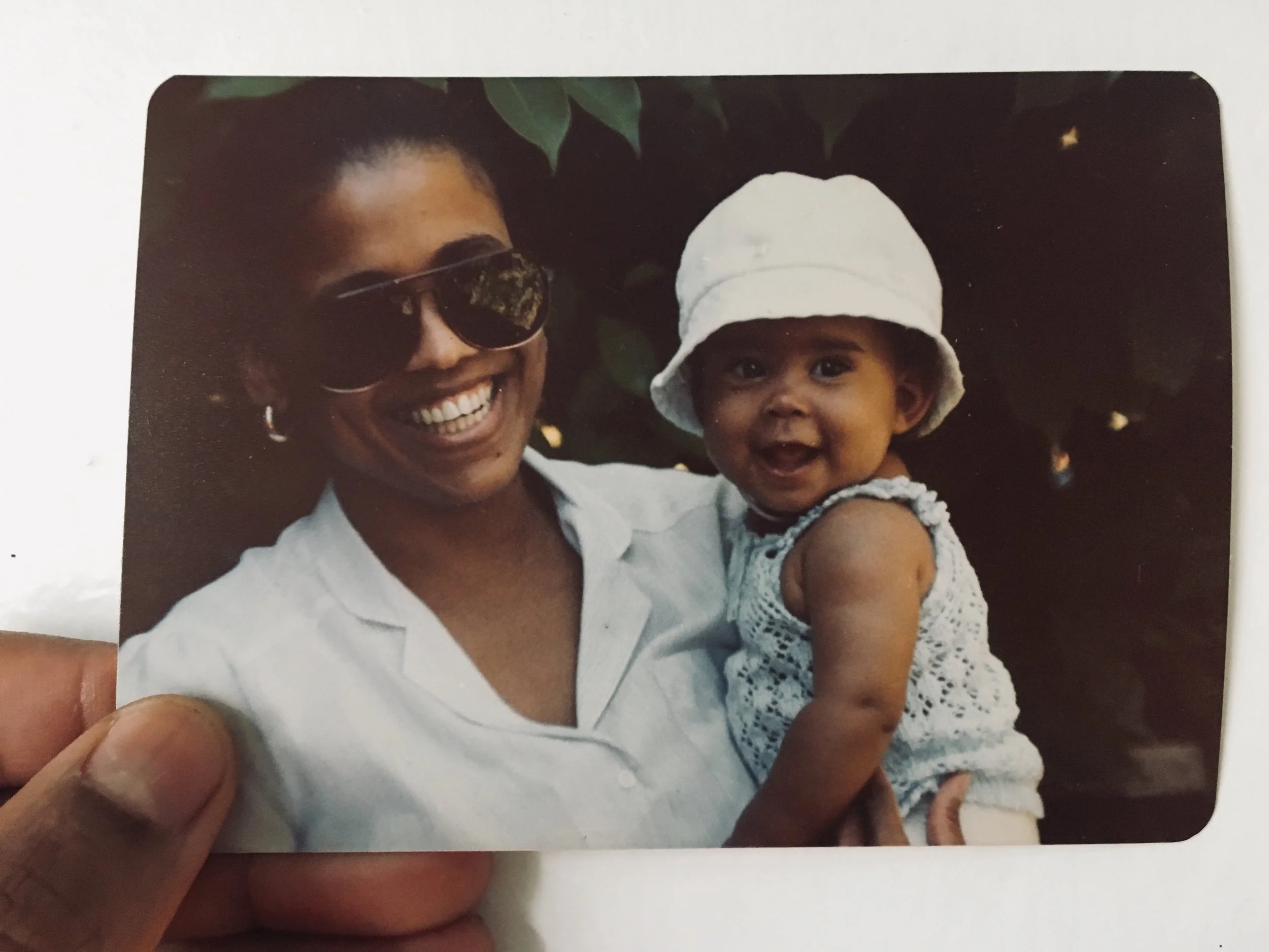 My mom, elina Velasquez, and I in Wailuku Maui 1981