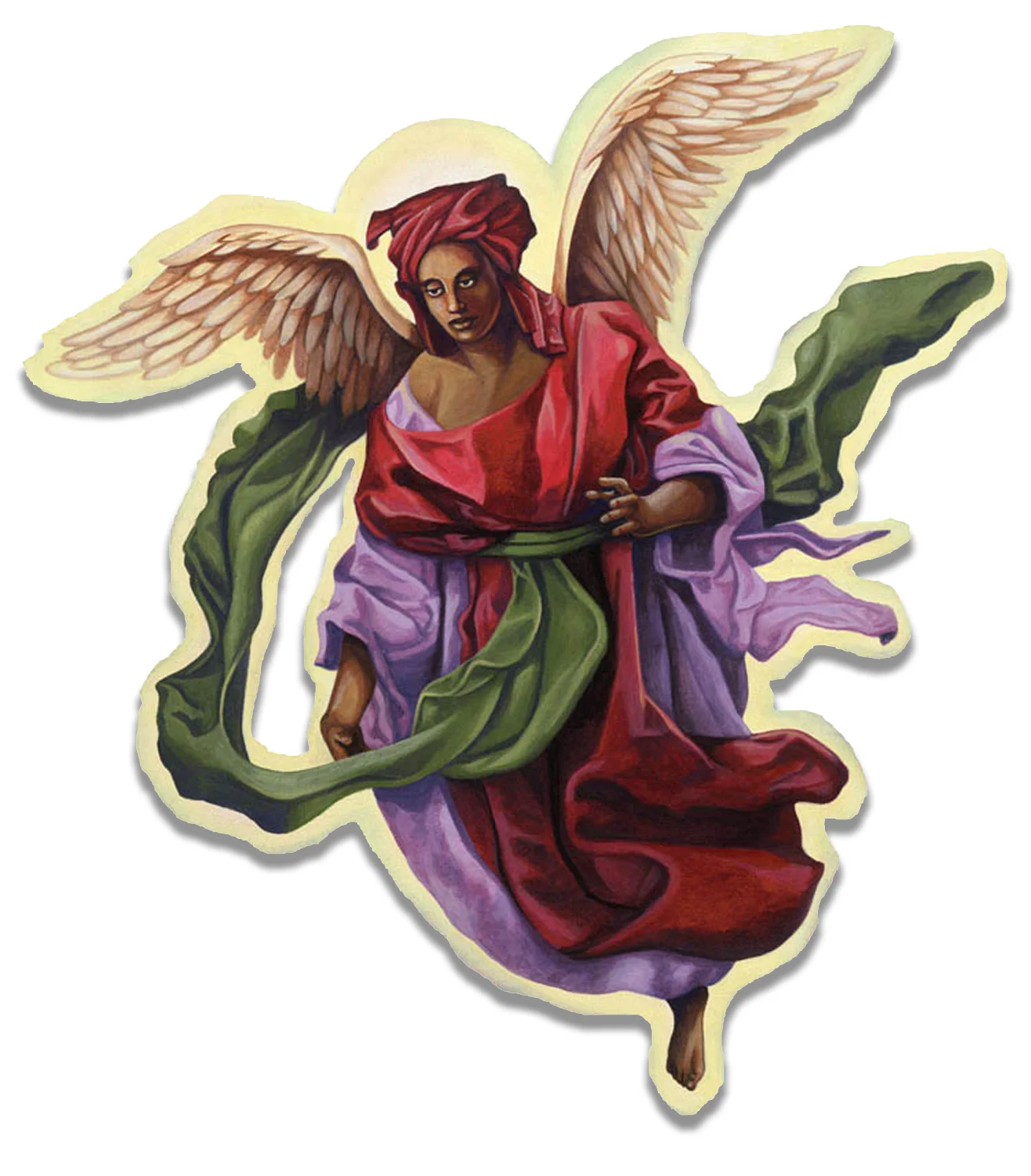 SpiriTrue™ Radiant Black Angels Lapel Pin