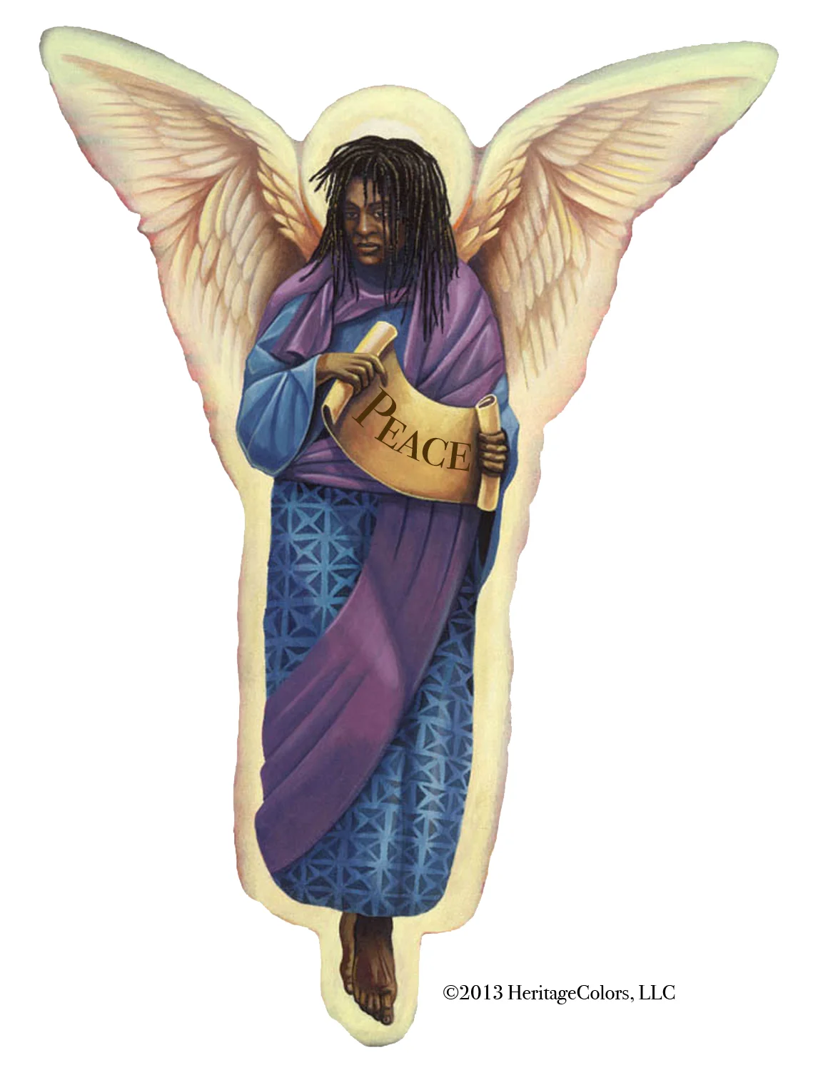 SpiriTrue™ Radiant Black Angel Lapel Pin