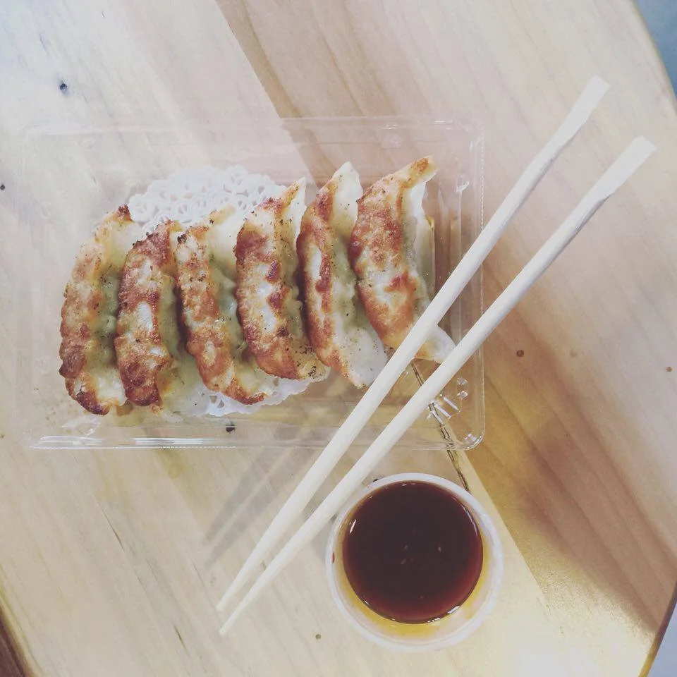 &nbsp;Gyozas w/ House-made dipping sauce