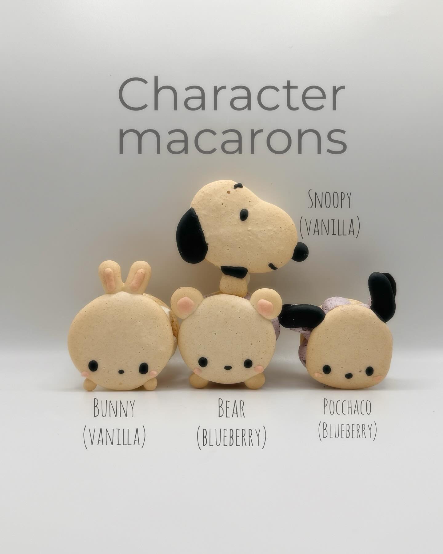 More! More! More! Which one is your favorite this week? #charactermacarons #oishiibakedgoods #sanrio #cutemacarons