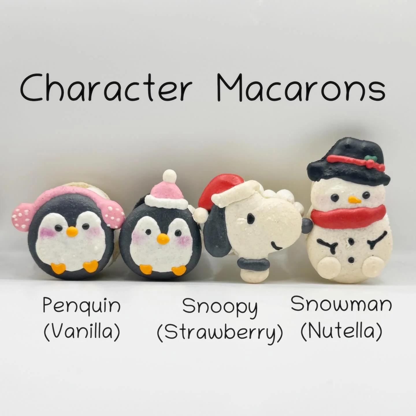 Holiday edition this week! I think I&rsquo;ll have to make my snowman this way when we get snow ❄️⛄️

#holidaymacarons #charactermacarons #snowman