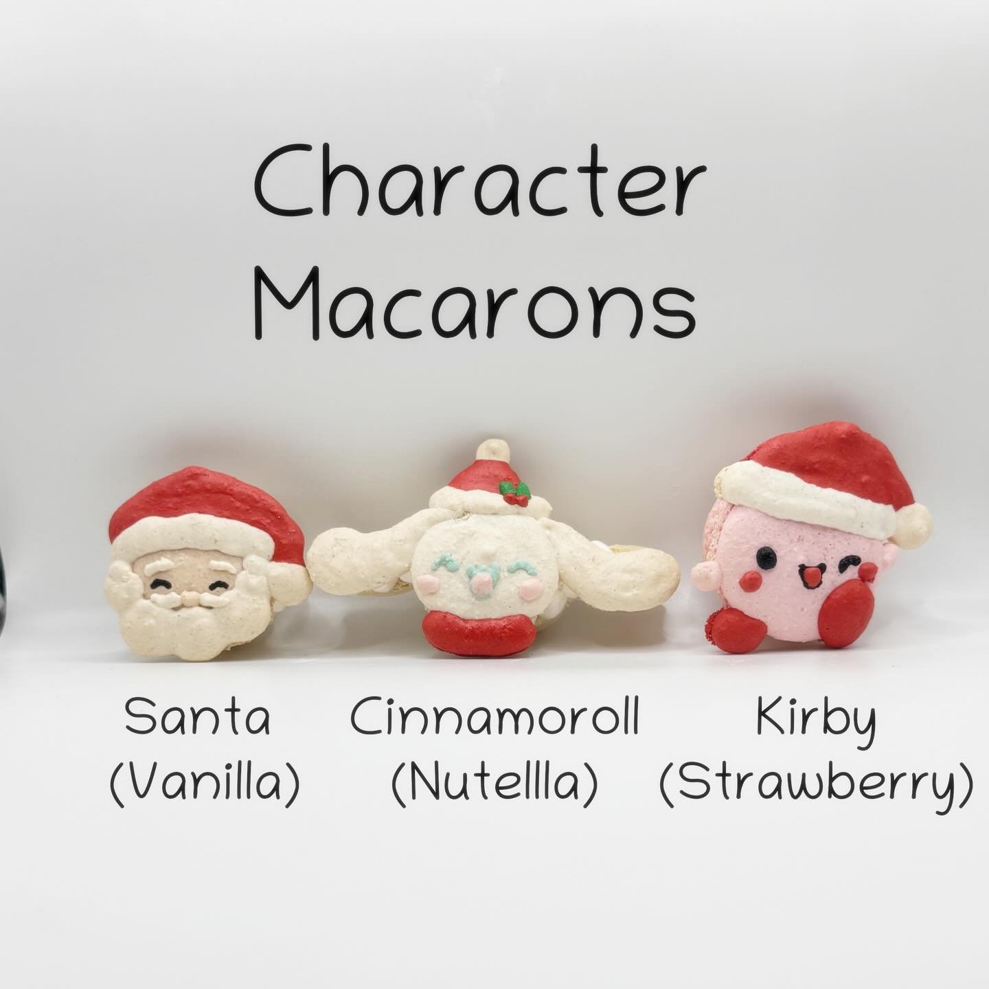 Christmas themed macarons 🎅🎄

#charactermacaron #christmascookies #cinnamoroll