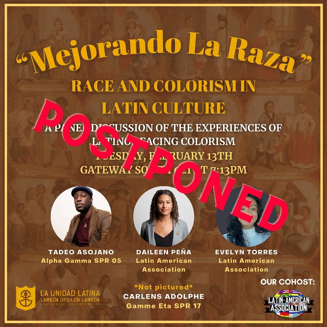 ‼️ POSTPONED ‼️

Due to the closure of school facilities in response to heavy snow, Mejorando La Raza is POSTPONED. Stay tuned for an update on date and time!