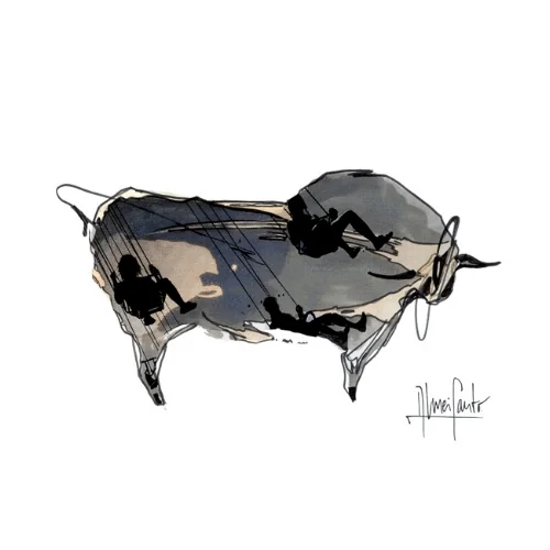 Toro Garnacha Fine art paper, 350 gsm acid-free, 100% cotton 17x24cm 23x30,50cm framed
