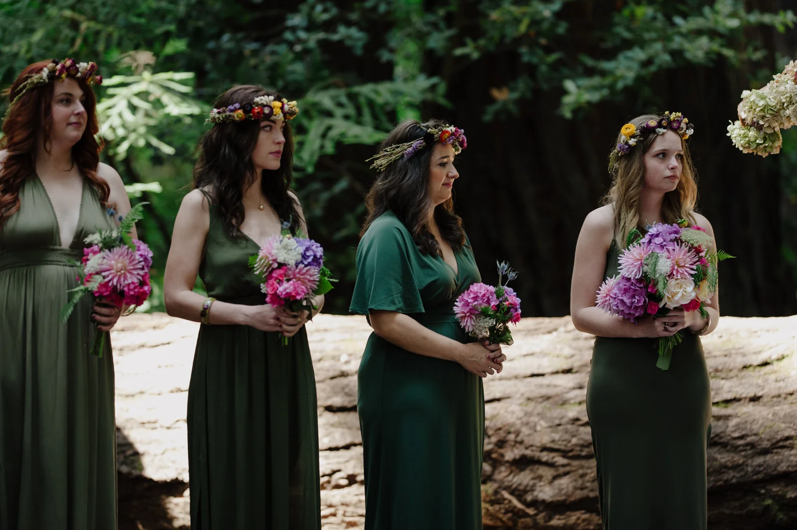 PamplinGroveWedding_Ceremony-ForestBridesmaids_HumboldtWeddingPhotographer.jpg