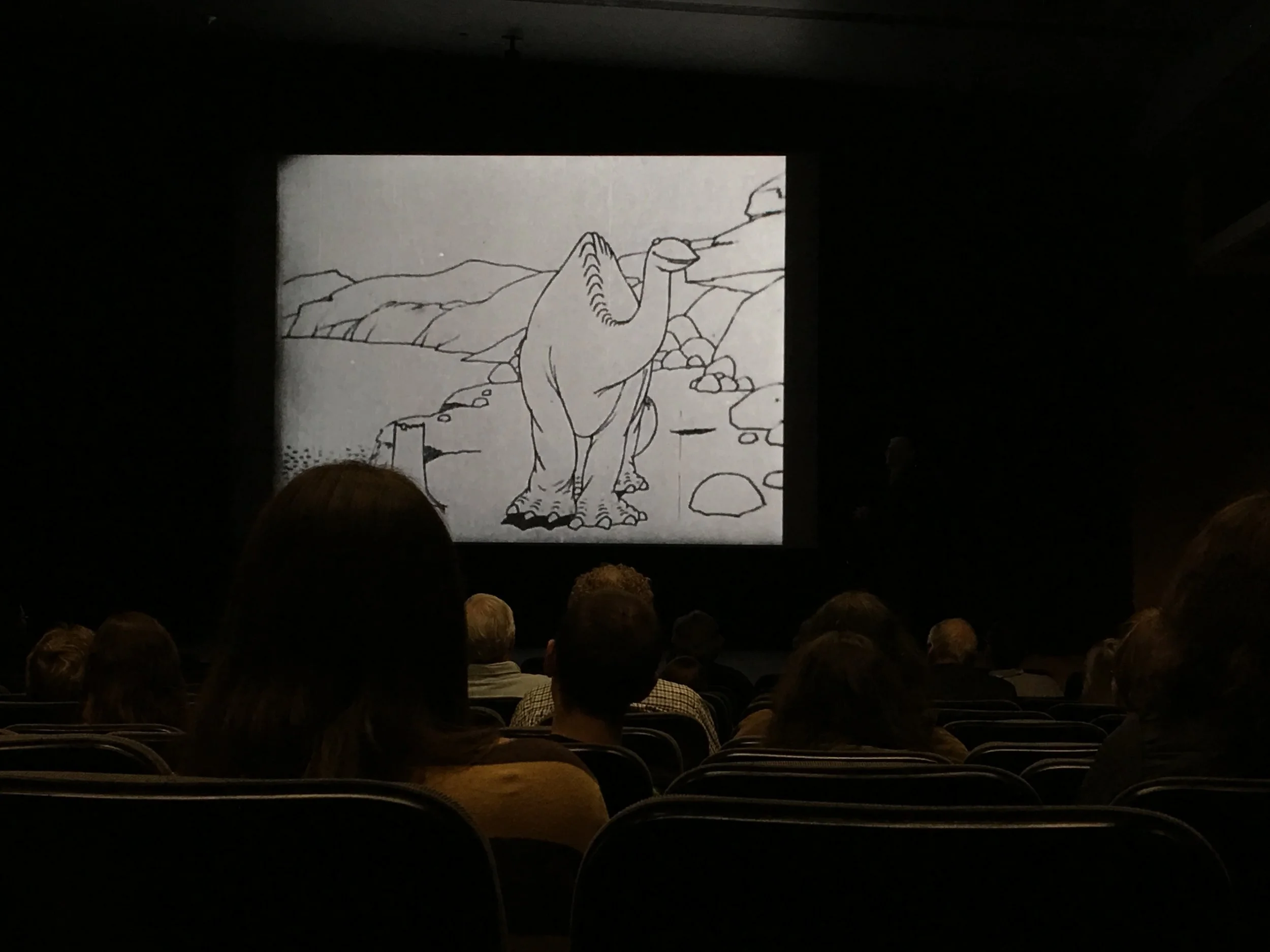 During the Little Nemo symposium we the crowd got to interact with Winsor McCay's 1914 Gertie the Dinosaur cartoon. 