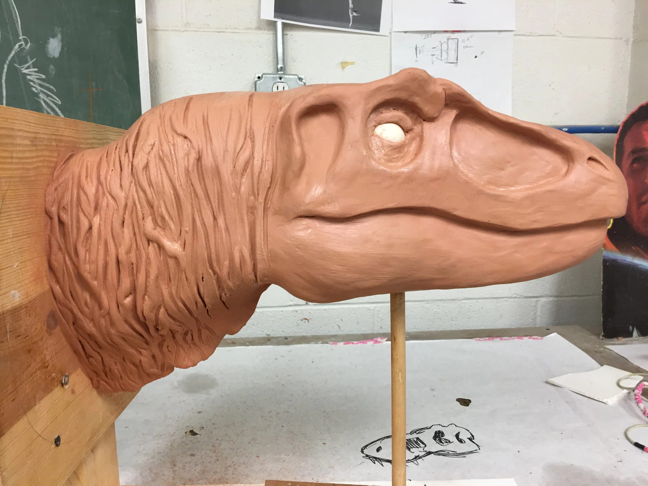 Velociraptor head sculpt (Work in Progress)