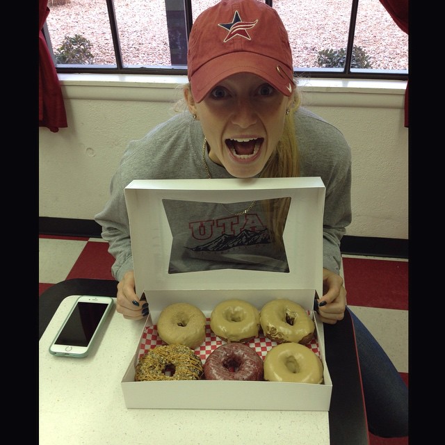 Hard weeks of training call for a special treat and when it's not pizza it's DONUTS!!!!