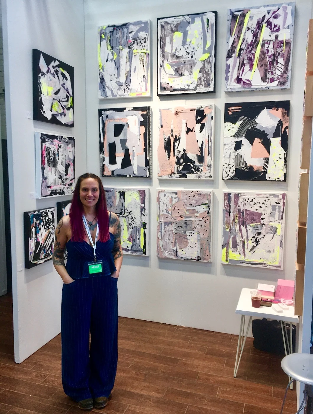 Artist Linda Colletta at The Other Art Fair , Brooklyn - 2018