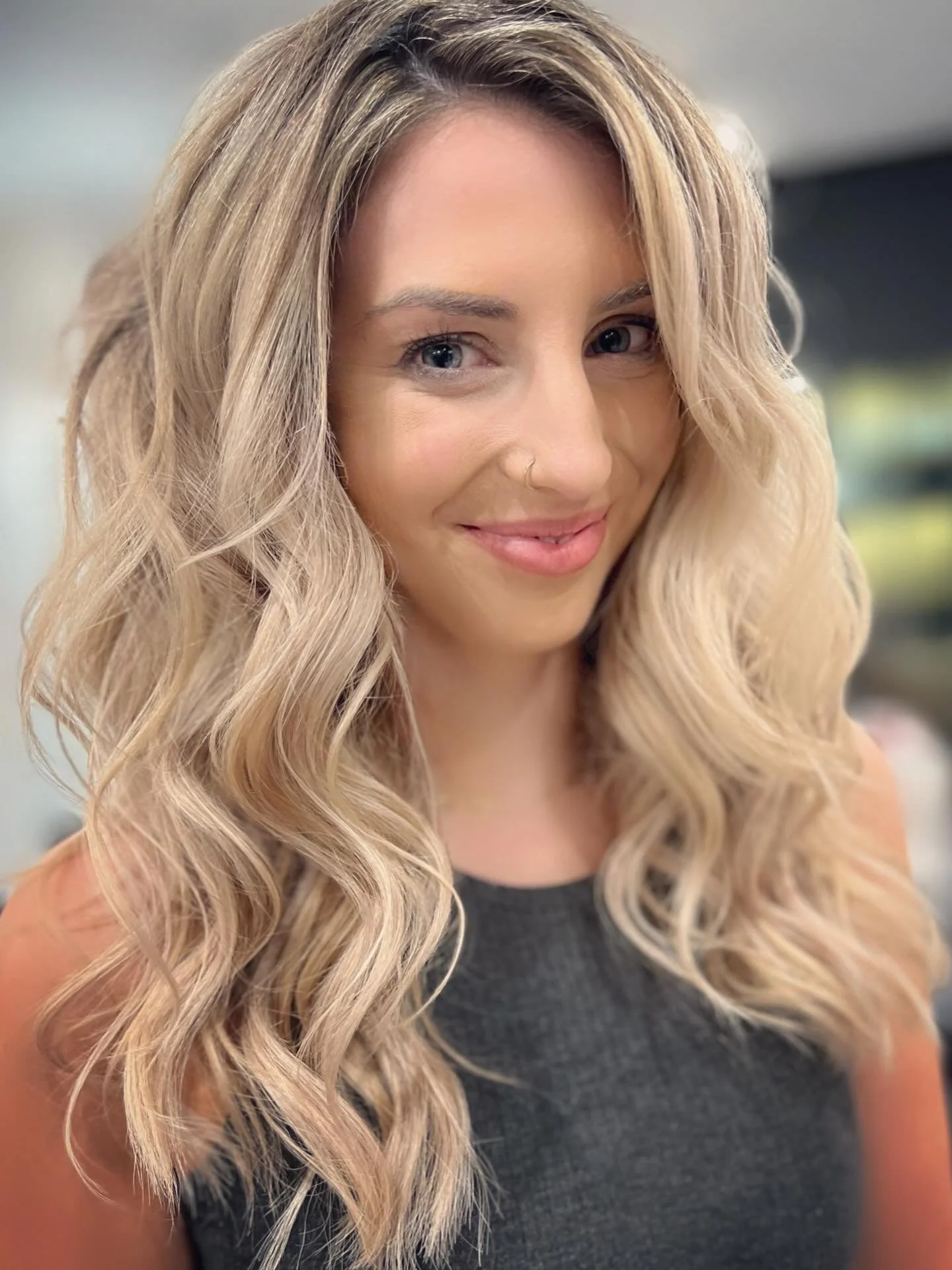 Talk about a transformation! This beauty came to me with hair that was severely damaged from previous bleaching. You had to feel it to believe it. Her hair was so compromised, it was slimy when wet and almost about to completely melt off. But with so