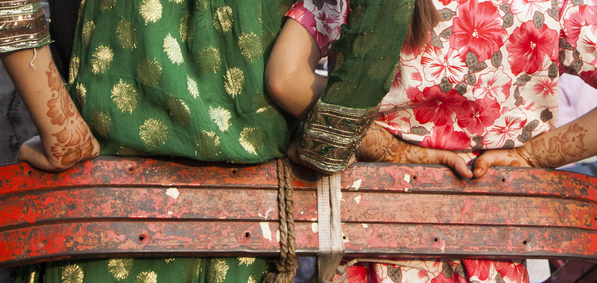 "Girls on a Rickshaw" 