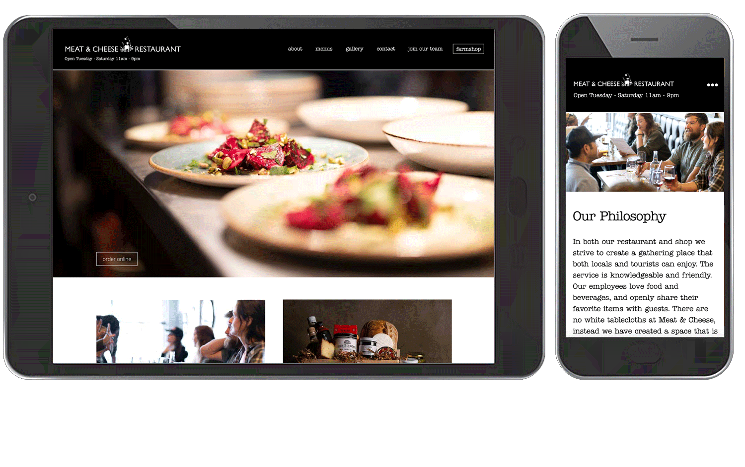 Kissane Viola Design site Meat and Cheese Aspen